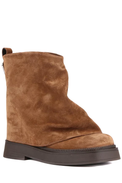 Stato - Taba Hakiki Süet Deri Bağcıksız Kadın Bot 25-1238 - Resim 3