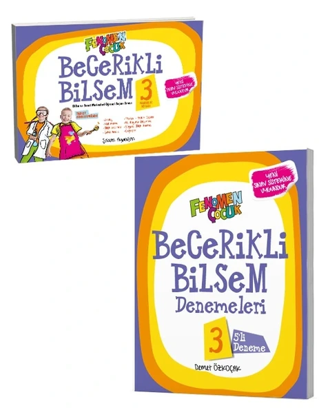 Fenomen Çocuk 3. Sınıf Becerikli Bilsem Hazırlık Ve Deneme Kitabı Güncel Baskı ürün görseli