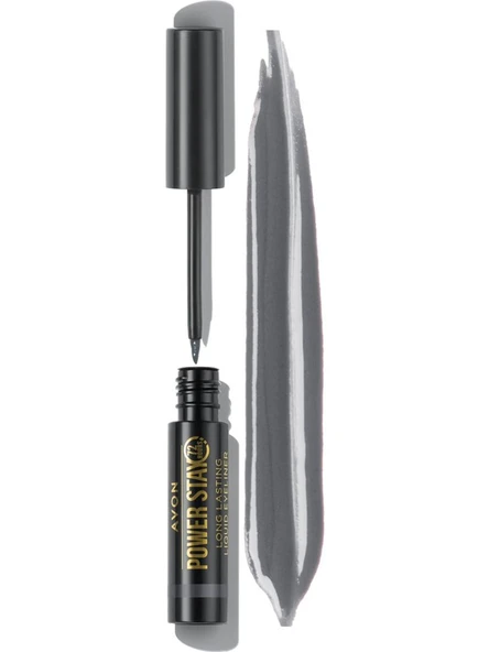 Avon Power Stay Uzun Süre Kalıcı Likit Eyeliner Heather Grey Gri ürün görseli