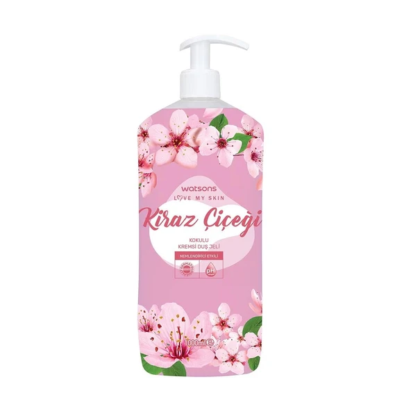 Watsons Kremli Duş Jeli 1000 Ml Kiraz Çiçeği - 1