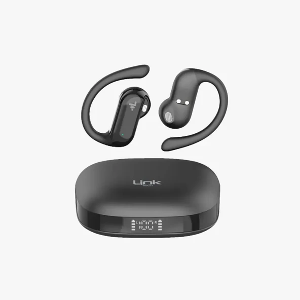 S29 ENC TWS Sporcu Su ve Tere Dayanıklı Kancalı Kablosuz Kulaklık