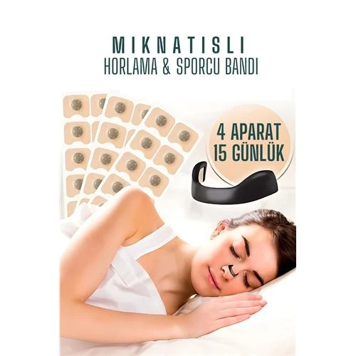 Modacar Manyetik Burun Bandı - Sporcu Burun Bandı - Horlama Önleyici Azaltıcı - 4 Farklı Boyut