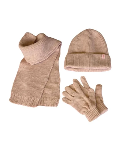 Kitti 4-8 Yaş Unisex Çocuk Atkı Bere Eldiven 3'lü Takım - Resim 3