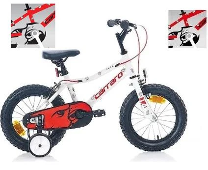 Carraro Red Eagle 16 JANT Çocuk Bisikleti (Kırmızı Siyah Gümüş) ürün görseli