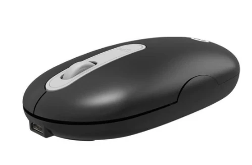 Lenovo Lecoo WS207 Siyah Şarjlı Ergonomik Optik Kablosuz Mouse - Resim 2
