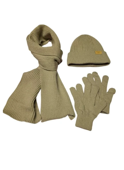 Kitti 9-15 Yaş Erkek Çocuk Atkı Bere Eldiven 3'lü Takım - Resim 2