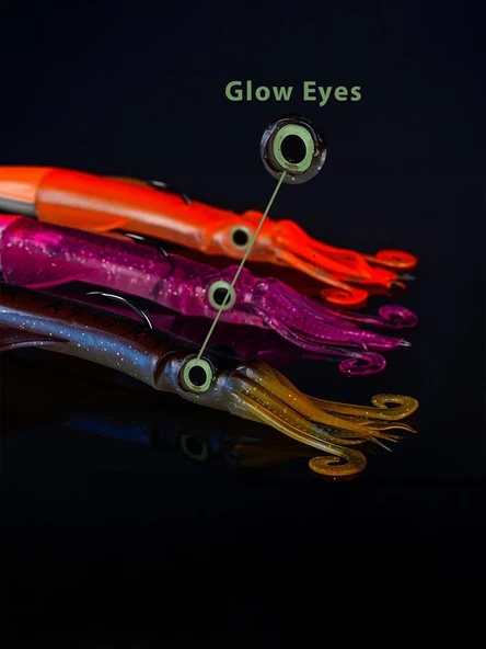 Fujin Calamax EVO Combo Squid Silikon Yem  PURPLE 190 GR - Resim 3