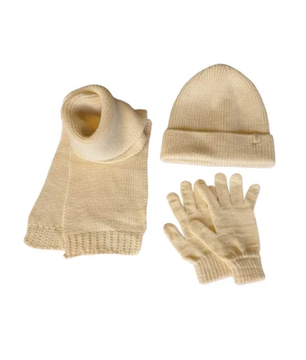 Kitti 4-8 Yaş Unisex Çocuk Atkı Bere Eldiven 3'lü Takım - Resim 2