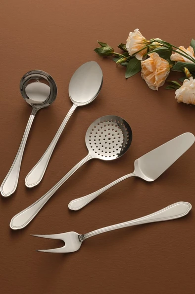 Hisar Floransa 5 Parça Çelik Servis Seti - 1