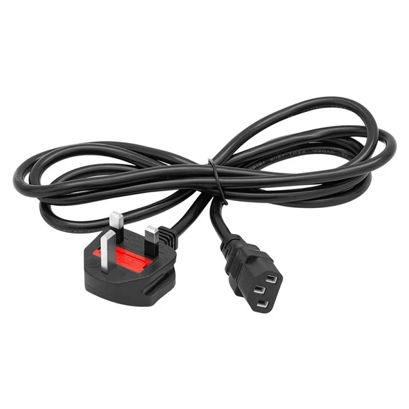 Powermaster 3 x 0.75 Mm İngiliz Tip 1.5 Metre C7 Güç Kablosu ürün görseli 1