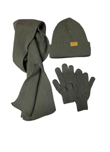 Kitti 9-15 Yaş Erkek Çocuk Atkı Bere Eldiven 3'lü Takım ürün görseli 1