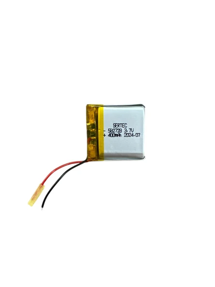 582728 3.7V 400 MAh Li-Polymer Pil Devreli/1.5A ürün görseli 1