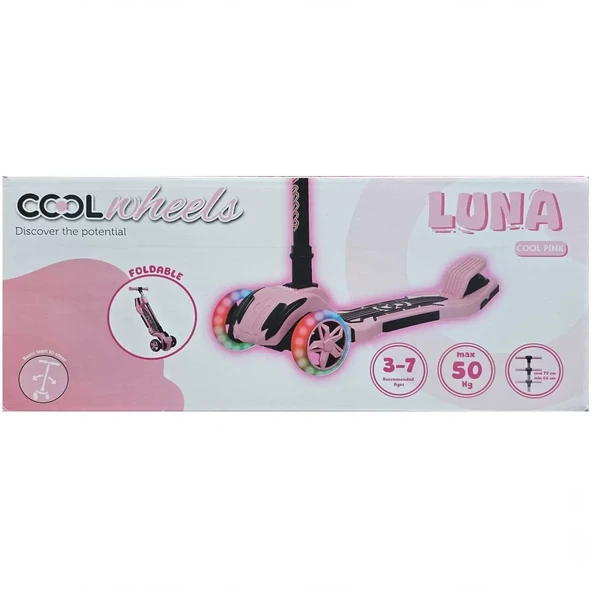 Cool Wheels Luna Scooter Pembe - Resim 3