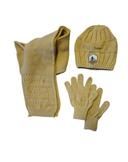 Kitti 9-15 Yaş Erkek Çocuk Atkı Bere Eldiven 3'lü Takım - Resim 3