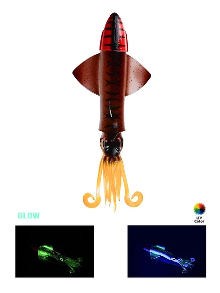 Fujin Calamax EVO Combo Squid Silikon Yem  PURPLE 240 Gr - Resim 6