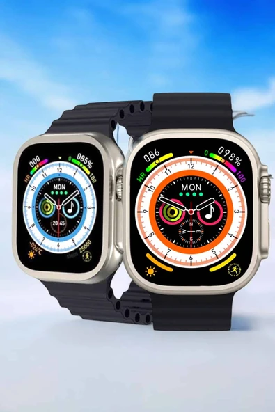 Bluetooth Bağlantılı Nabız, Kan Basıncı, Oksijen Ölçer Akıllı Saat - Resim 2