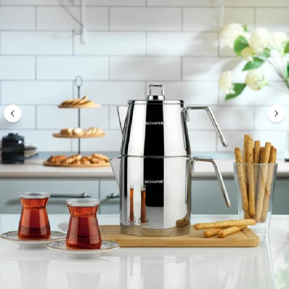 Schafer Napoli Çaydanlık Takımı Büyük Boy Çaydanlık Takımı - Resim 4