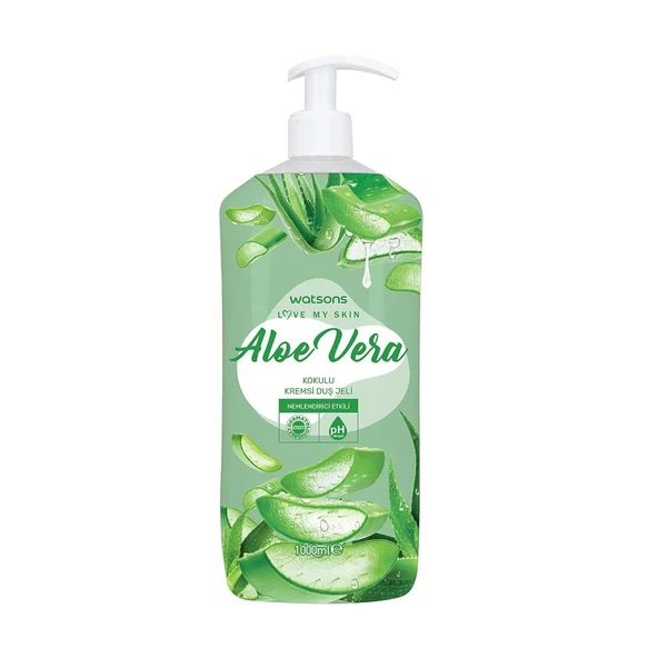 Watsons Kremli Duş Jeli 1000 Ml Aloe Vera