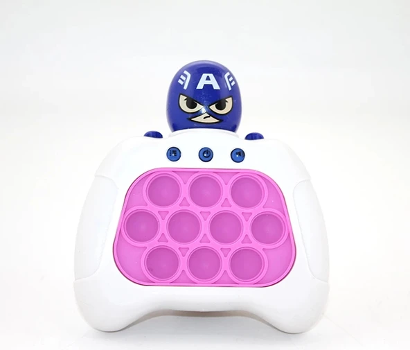 Işıklı Müzikli Pop-It Captain America Tasarımlı - 2