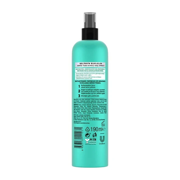 Elidor Deniz Tuzu Spreyi Belirgin Bukleler 190 Ml - 3