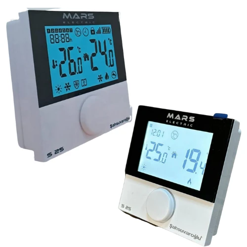 Mars S25 Kablosuz Dijital Oda Termostatı ürün görseli