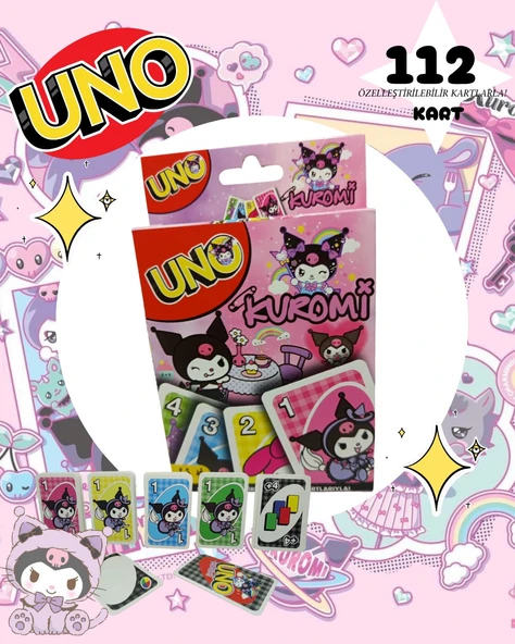 Kuromi Uno Kartı 112'li Oyun Kağıdı ürün görseli