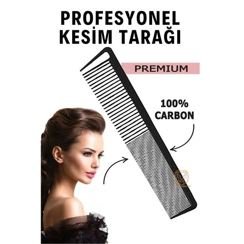 Modacar Berber Kuaför Saç Kesim Tarağı Karbon Nano Absolute Professional ürün görseli 1