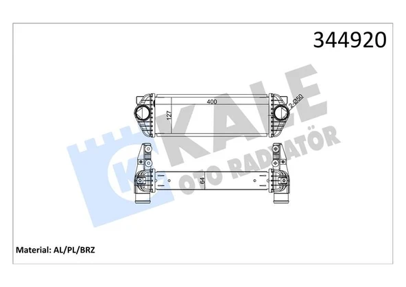 TURBO INTERCOLL RADYATORU TRANSİT CONNECT TC7 06>14 1.8DI 1.8 TDCI AL PL SYSTEM  7T169L440AC-4999282-7T169L440AE ürün görseli