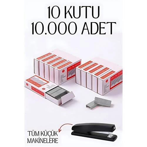 Modacar 10 Kutu 10.000 Adet Küçük Zımba Teli - 1