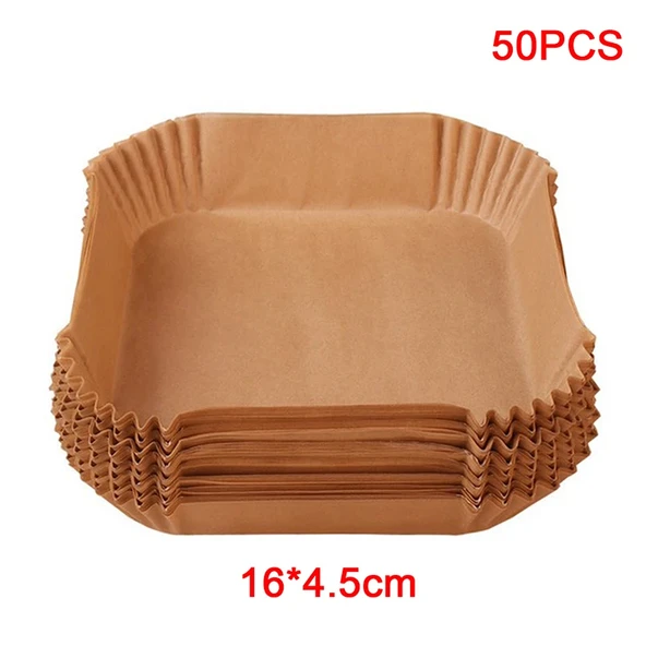 Büyük Boy Air Fryer Fritöz Pişirme Kağıdı 50 Adet - Resim 5