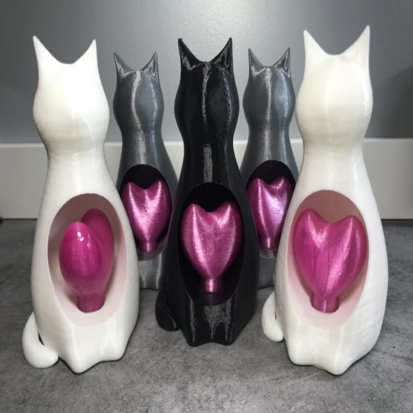 Lucy Kalp Dönen Kedi Plastik Aparat - 1