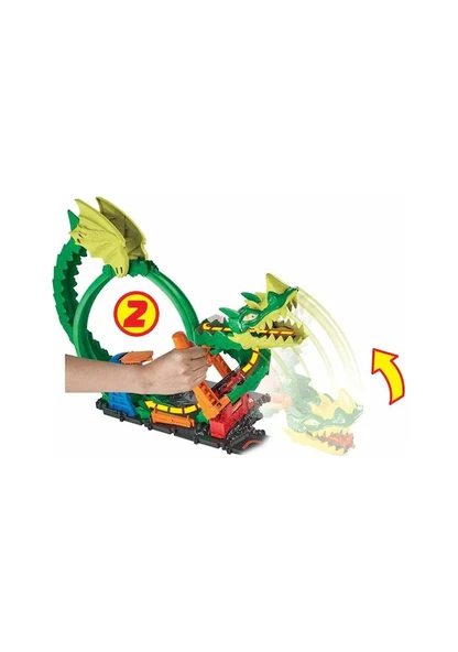 Hot Wheels Ejderha ile Müdacele Pisti HDP03 - 4
