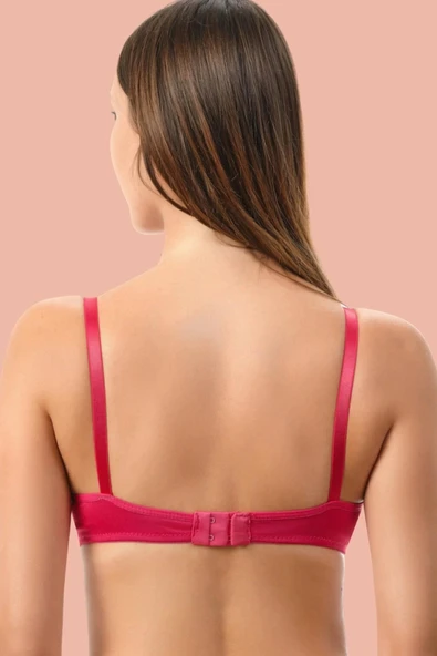 MDB MdbShop Kırmızı Dolgusuz Mikro Tek Sütyen - Resim 2