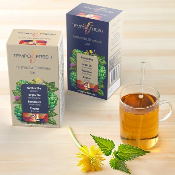 Tempo Fresh Karahindiba Isırgan Devedikeni Enginar Çayı Poşet - 3
