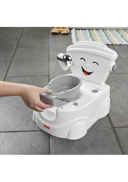Fisher Price HJC40 Gri Eğitici Eğlenceli Tuvalet - 4