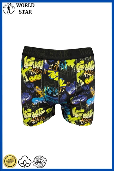 MDB MdbShop Likralı Pamuklu Renkli Erkek Boxer ürün görseli 1