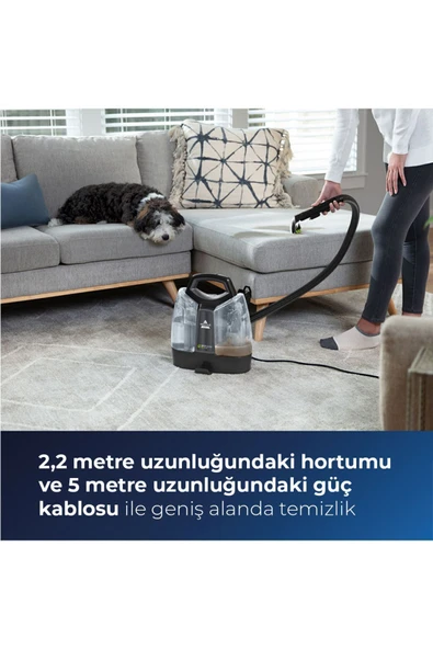 Bissell SpotClean Pet Plus Evcil Hayvanlı Evlere Özel Halı – Koltuk Yıkama ve Leke Çıkarma Makinesi - Resim 5
