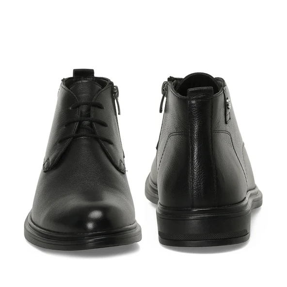 Polaris 109032 Siyah Hakiki Deri Erkek Bot - Resim 5