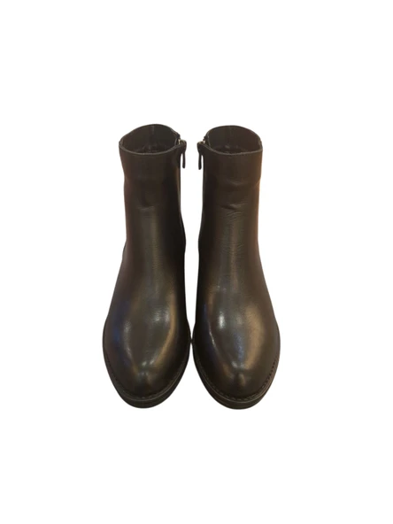 Solly ES140 Siyah Hakiki Deri Kadın Bot - Resim 3