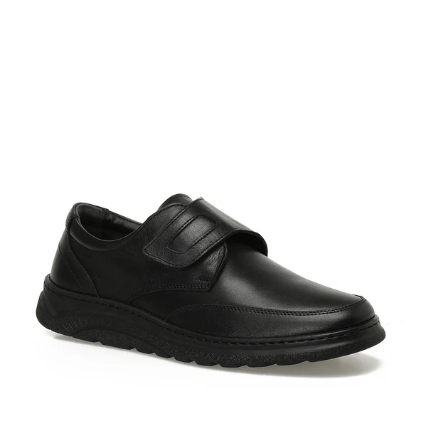 Polaris 109024 Siyah Hakiki Deri Erkek Ayakkabı - Resim 2