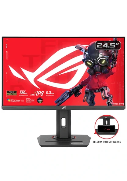 Asus ROG Strix XG259QNG 24.5" 0.3 ms Full HD Pivot IPS 380 Hz Oyuncu Monitörü
