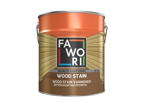 Fawori Wood Stain Vernikli Ahşap Koruyucu 12 Lt ürün görseli