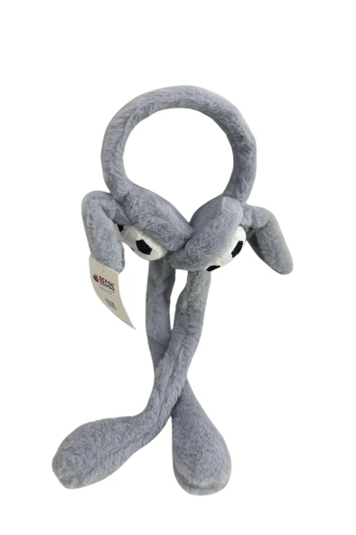 Recos Çocuk Peluş Figürlü Oynar Kulaklı Hareketli Sesli Kışlık Kulaklık RCS.TP.GRİ.2025 - 2