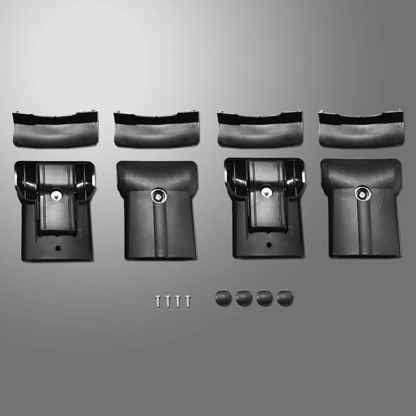 Ford Tourneo  Courier 2014-2024 Wıngbar Port Bagaj Ara Atkı Tavan Barı Siyah Renk 2 Adet - Resim 4