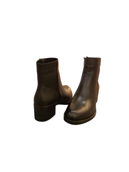 Solly ES140 Siyah Hakiki Deri Kadın Bot - Resim 4