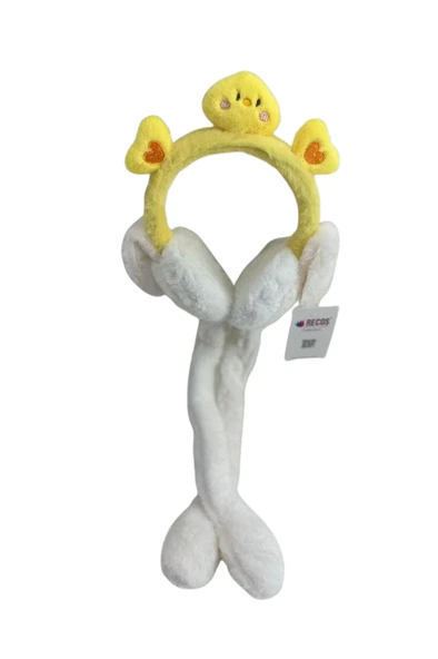 Recos Çocuk Peluş Figürlü Oynar Kulaklı Hareketli Sesli Kışlık Kulaklık RCS.SR.2025