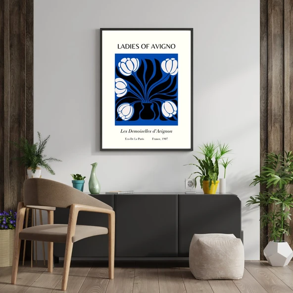 Picasso Duvar Tablosu Çerçeveli 3'lü Set Siyah Renk 21 x 30 Boyut/Ebat - Resim 3