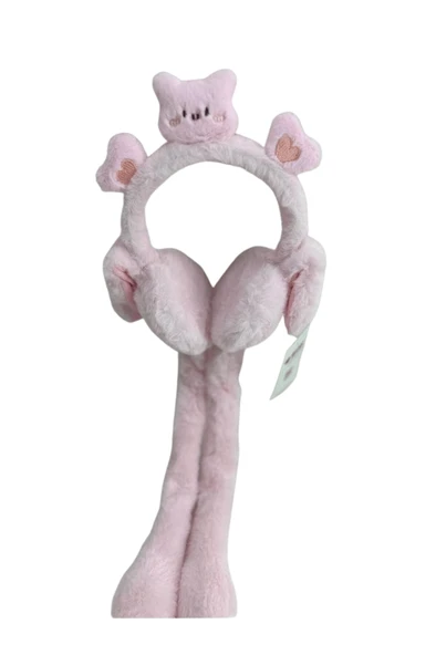 Recos Çocuk Peluş Figürlü Oynar Kulaklı Hareketli Sesli Kışlık Kulaklık RCS.AY.PMB.2025