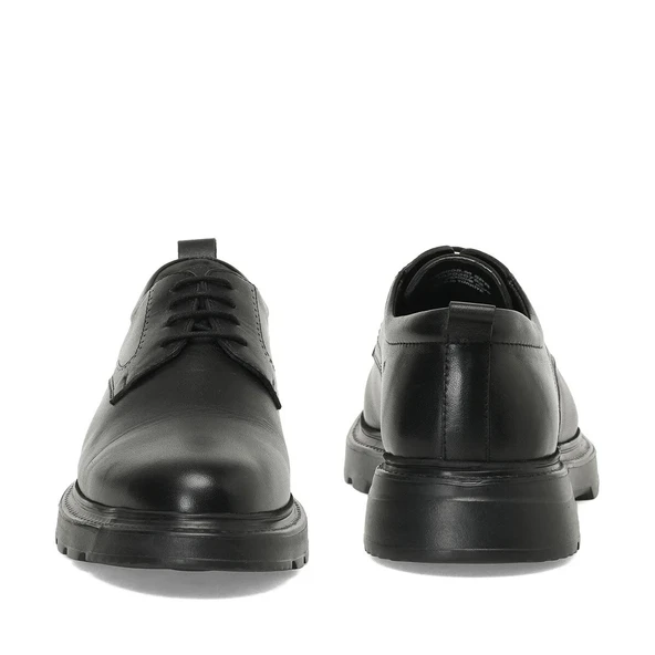 Polaris  109005 Siyah Hakiki Deri Erkek Ayakkabı - Resim 5