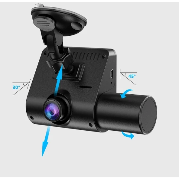 M80 3 Lens Araç Kamerası - 4